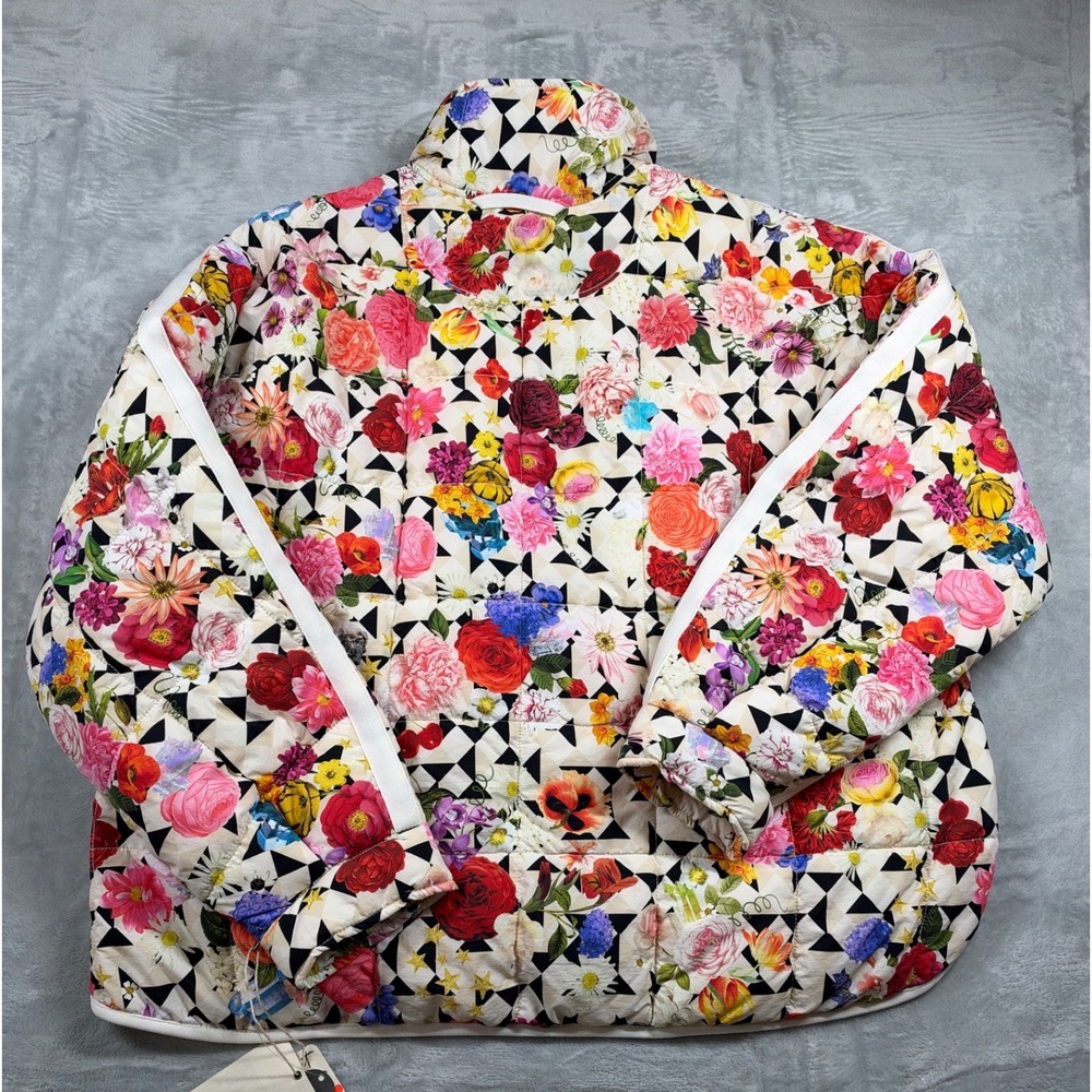 NWT FP Movement Pippa Puffer Jacket M Trippy Floral Packable Primaloft $228 - Picture 3 of 8